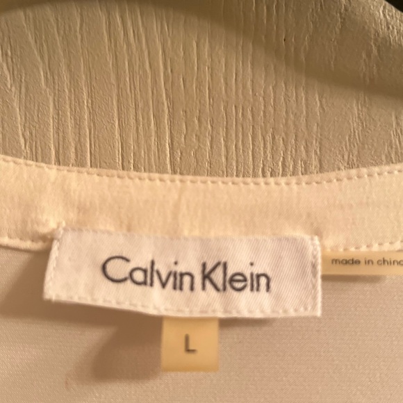 Sequin Tank Racerback. Calvin Klein. Size Large. - Picture 4 of 5